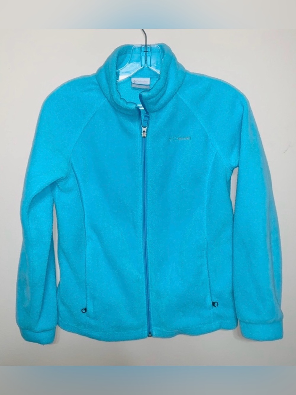 Columbia Blue Fleece Jacket Full-Zip